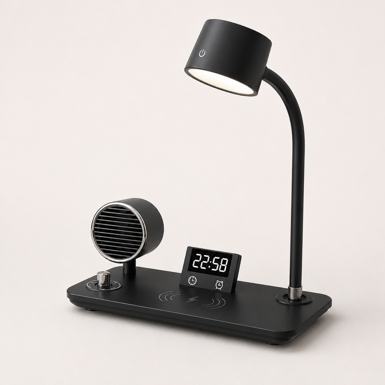 15W Wireless Charging Bluetooth Alarm Lamp
