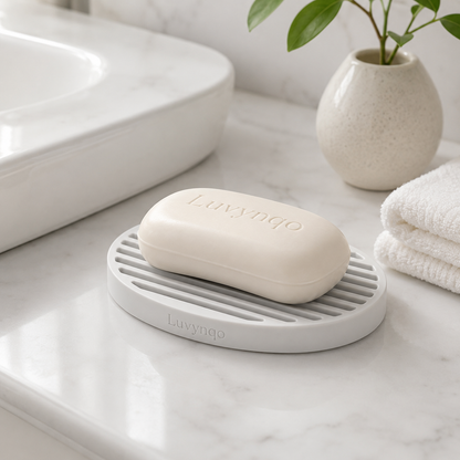 Oval Silicone Draining Soap Dish