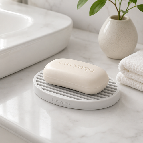 Oval Silicone Draining Soap Dish