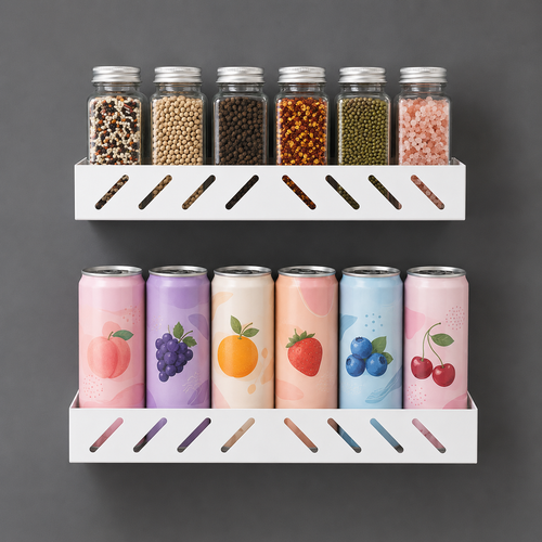 Magnetic Fridge Side Organizer Rack