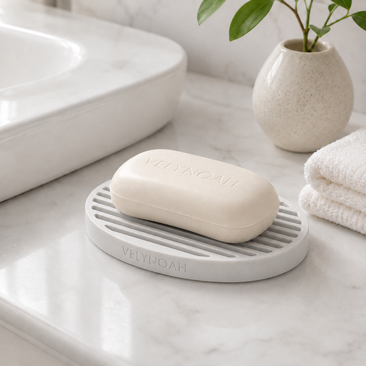 Oval Silicone Draining Soap Dish