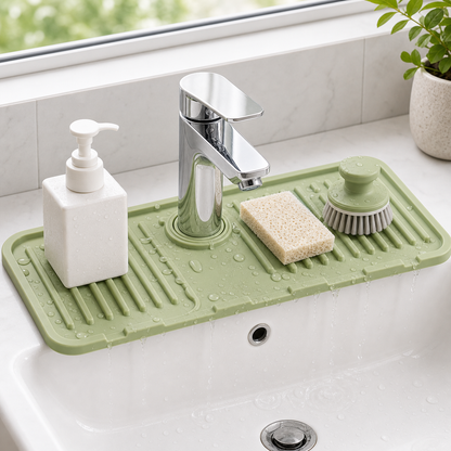 Silicone Faucet Splash Guard Mat